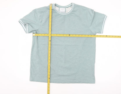 Denim & Flower Men's Green Crew Neck Short Sleeve T-Shirt Size L