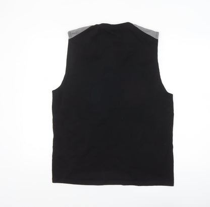 ASOS Design Men's Black Music Graphic Sleeveless Top 2XL