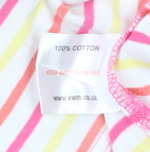 Isle Women’s Multicoloured Striped Cotton Polo Shirt Size 14