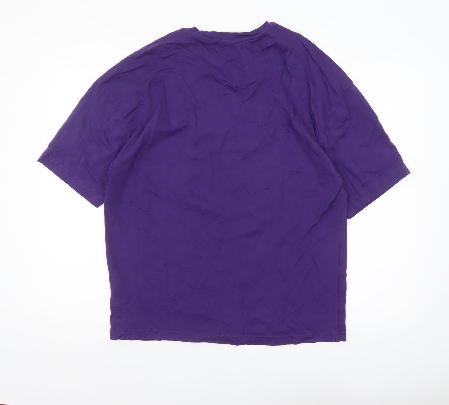 Bershka Men’s Purple Pokémon Mew Graphic T-Shirt XS