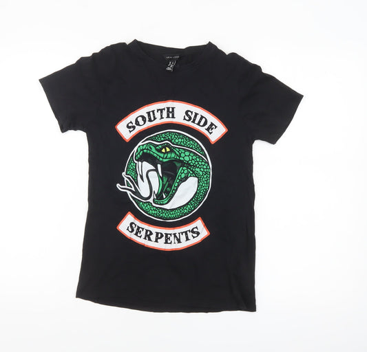 New Look Women’s Black South Side Serpents T-Shirt Size 6