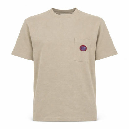 Topman Men's Beige Short Sleeve Crew Neck Knit T-Shirt Size S
