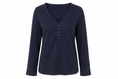 FatFace Women Blue Long Sleeve Tunic Blouse Size 10