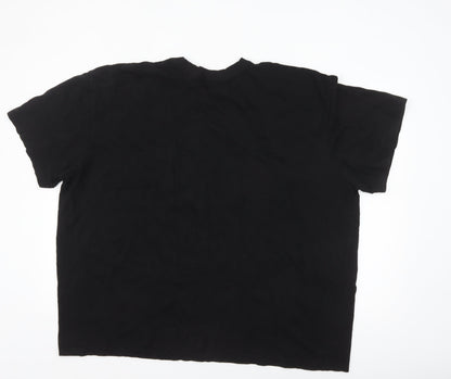 boohooMAN Men's Black 3XL Los Angeles California Graphic T-Shirt