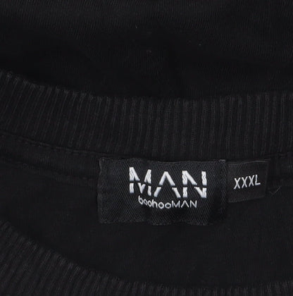 boohooMAN Men's Black 3XL Los Angeles California Graphic T-Shirt