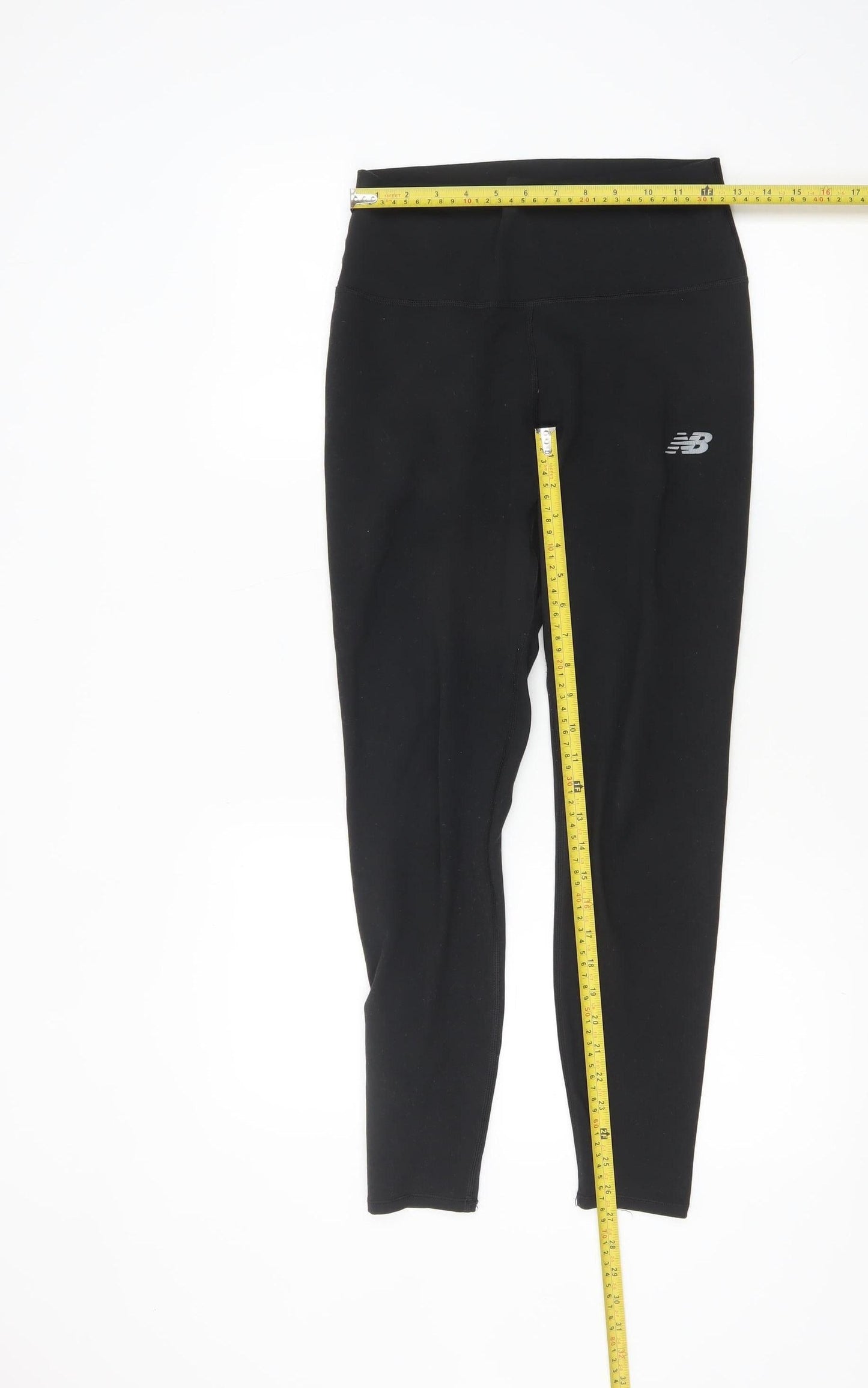 New Balance Womens Black Size 12 Slim Fit Sports Leggings