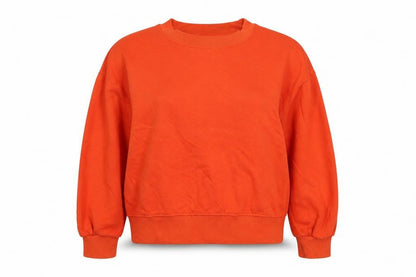 Tu Women’s Orange Pullover Sweatshirt Size S Cotton Blend Casual
