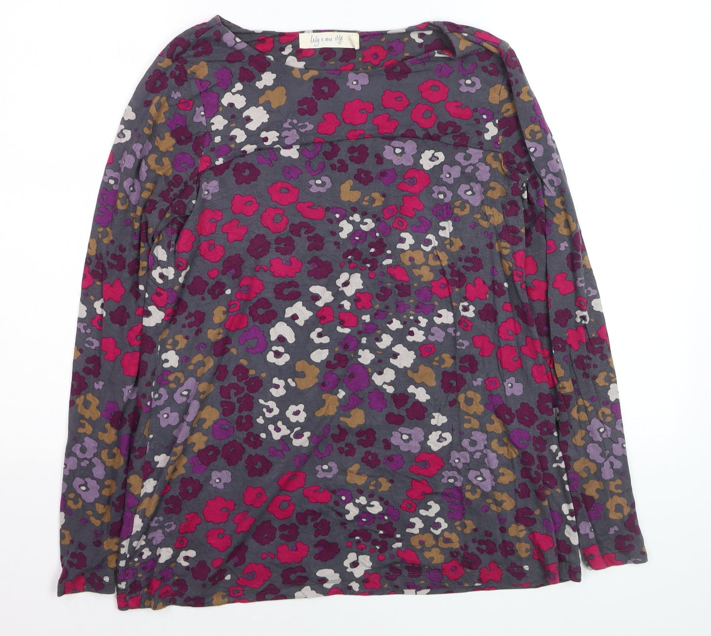 Lily & Me Women’s Multicoloured Floral Long Sleeve Tunic Top Size 10