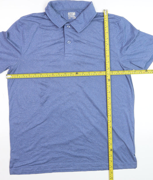 32 Degrees Cool Men’s Blue Moisture Wicking Polo Shirt L