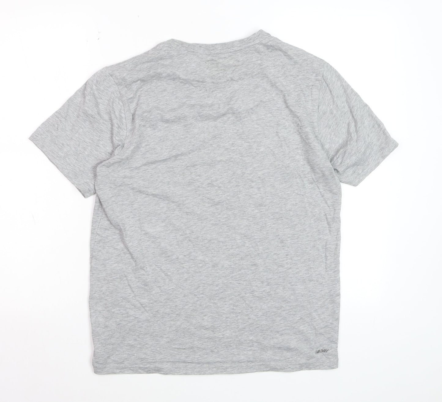 New Balance Men's Grey Medium Moisture Wicking Sports T-Shirt