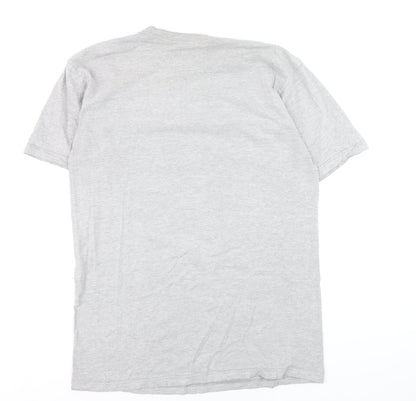 Neff Men’s Grey Graphic Print Crew Neck Short Sleeve T-Shirt Size L