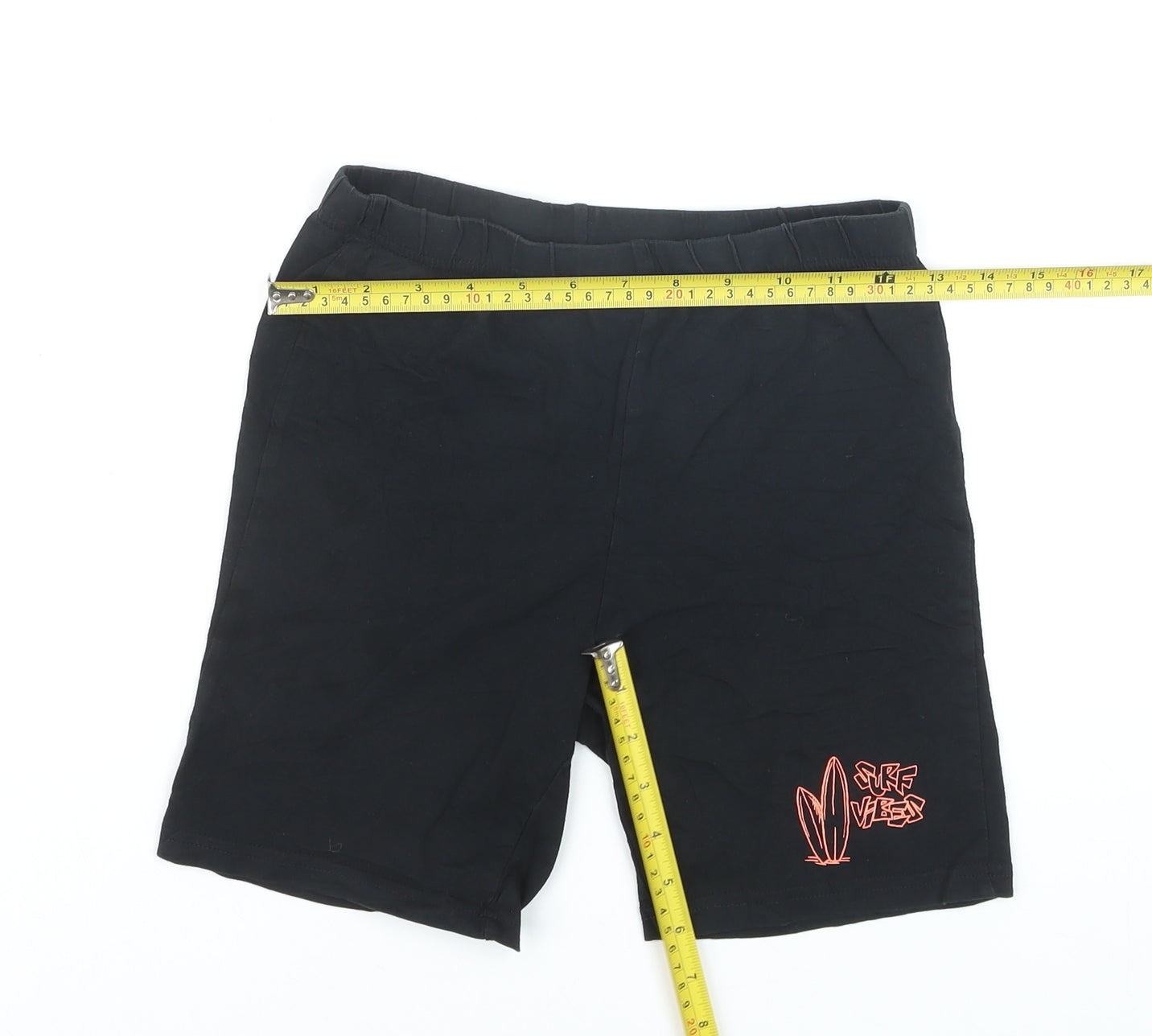 Destination Boys Black Surf Vibes Sweat Shorts 9-10 Years