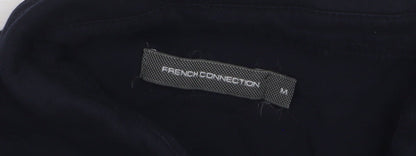 French Connection Men's Black Cotton Polo Shirt Size M Classic Fit