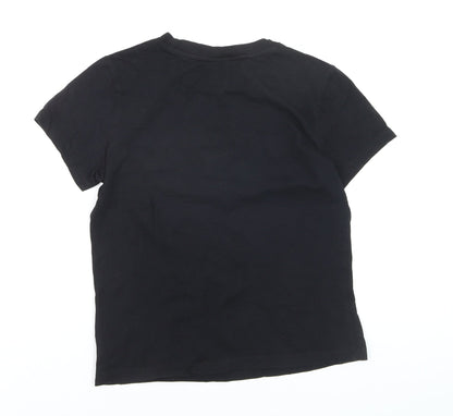 Vans Men’s Black Small Logo Graphic Regular Fit T-Shirt