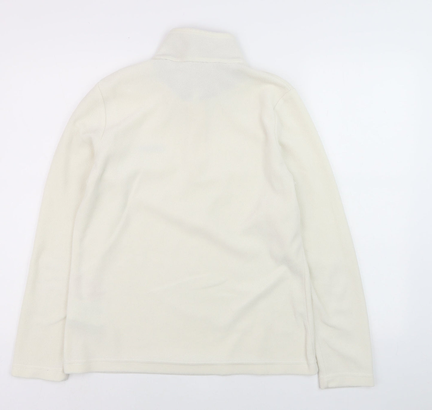Regatta Women Ivory Fleece 1/2 Zip Pullover Sweatshirt UK 12