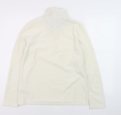 Regatta Women Ivory Fleece 1/2 Zip Pullover Sweatshirt UK 12