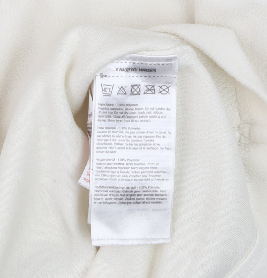Regatta Women Ivory Fleece 1/2 Zip Pullover Sweatshirt UK 12