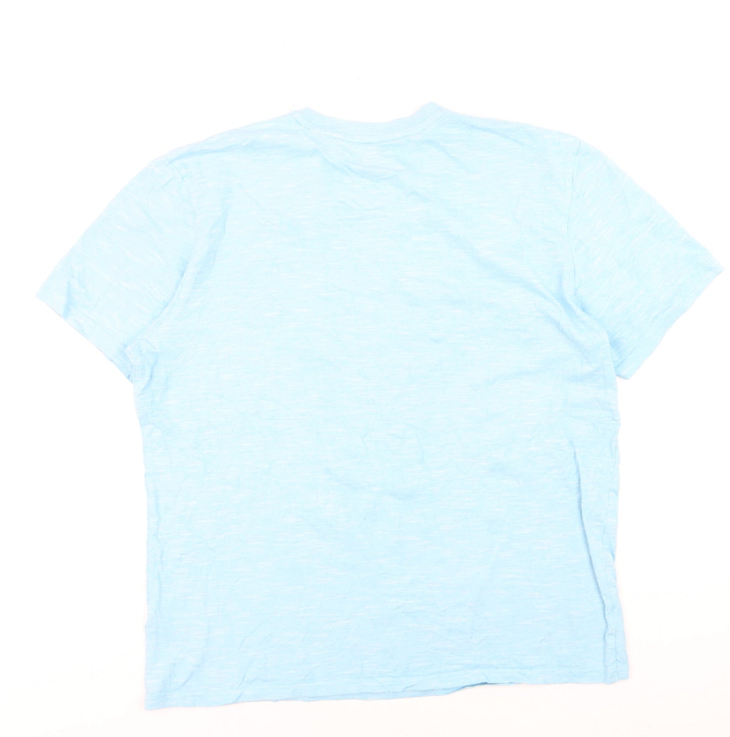 Next Supply Men's Blue Cotton Crew Neck Hawaii Graphic T-Shirt Size L