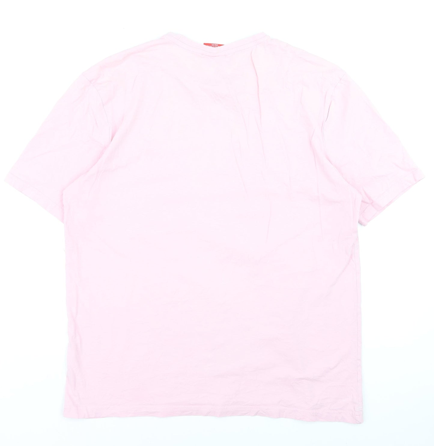 Slazenger Men’s Pink XL Cotton Crew Neck Short Sleeve T-Shirt