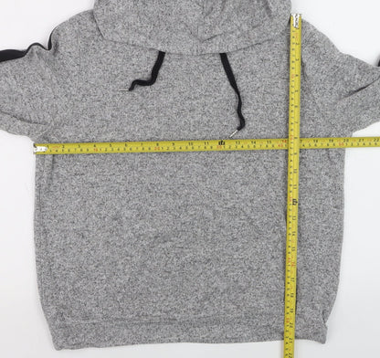 Marks and Spencer Men's Grey Knit Pullover Hoodie Size S