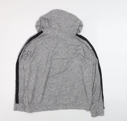 Marks and Spencer Men's Grey Knit Pullover Hoodie Size S