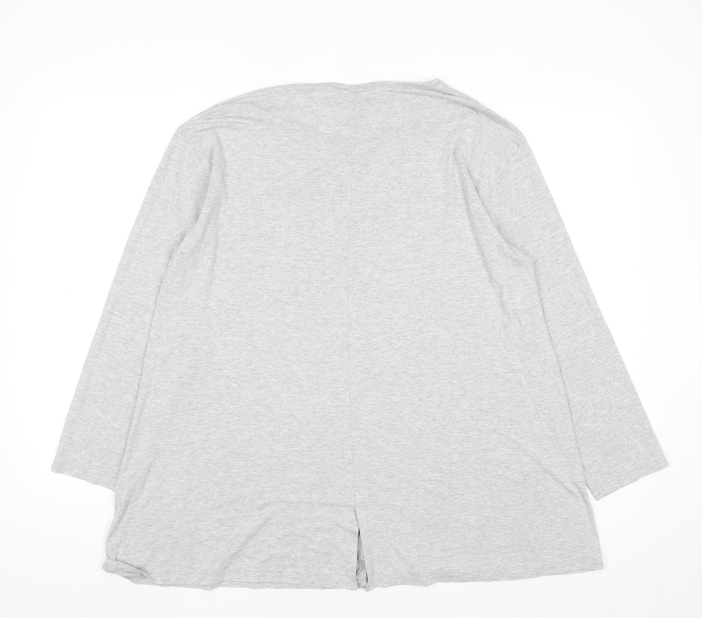 Masai Women’s Grey Long Sleeve Relaxed Fit Jersey T-Shirt XL