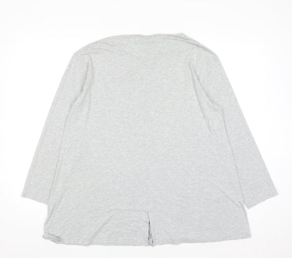 Masai Women’s Grey Long Sleeve Relaxed Fit Jersey T-Shirt XL