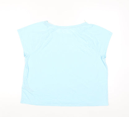 Marks and Spencer Goodmove Blue Short Sleeve T-Shirt Women Size 16
