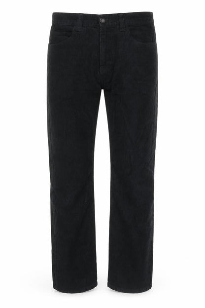 Blend Men's Black Corduroy Straight Leg Trousers Size 30 Regular