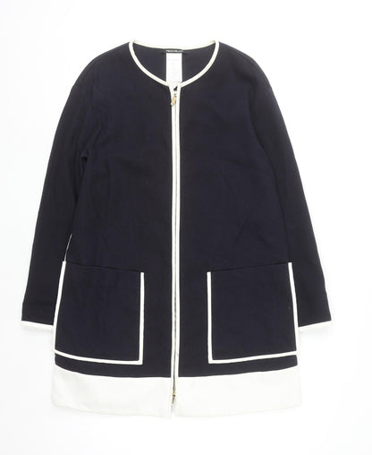 Pennyblack Women's Blue Mid-Length Zip Coat Size 10