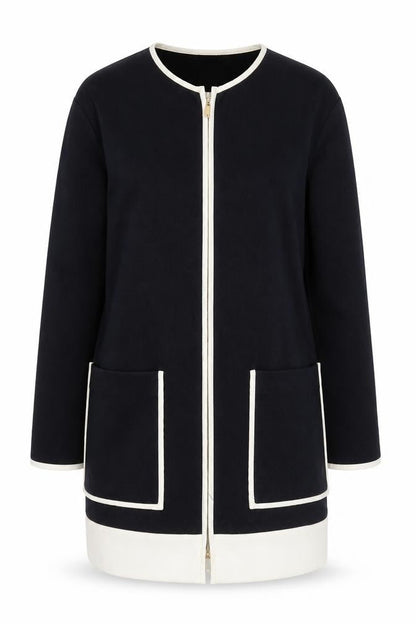 Pennyblack Women's Blue Mid-Length Zip Coat Size 10