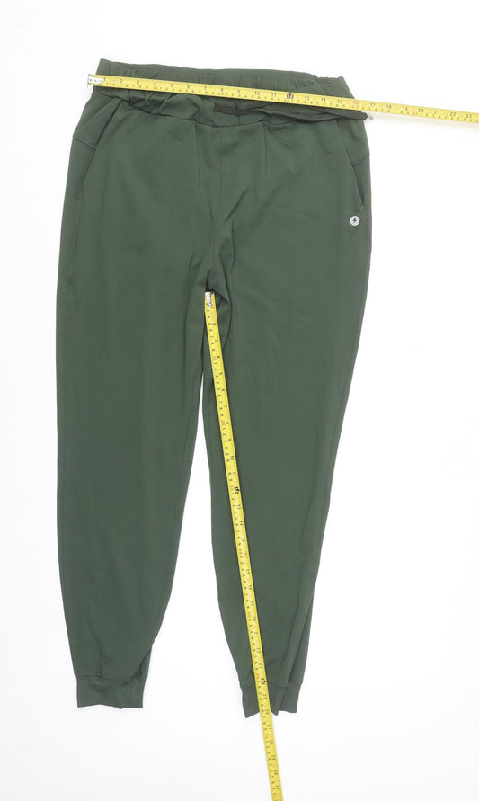 Powercut Men's Green L Jogger Activewear Trousers Stretch