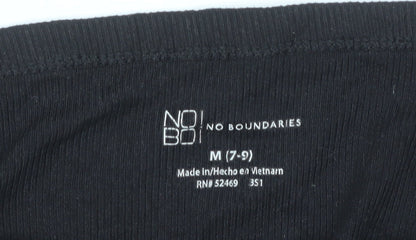 No Boundaries Women's Black Camisole Tank Top M Slim Fit