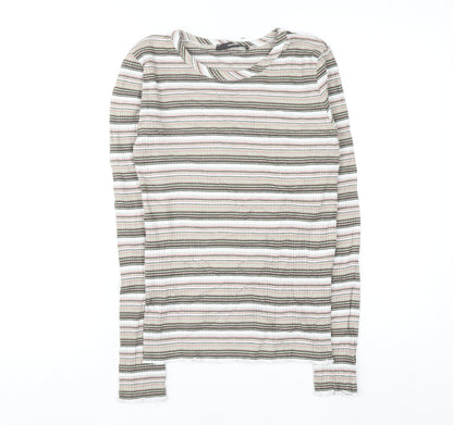 George Women's Multicoloured Striped Cotton Jumper Size 10