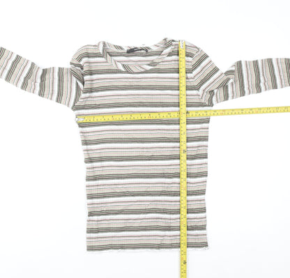George Women's Multicoloured Striped Cotton Jumper Size 10