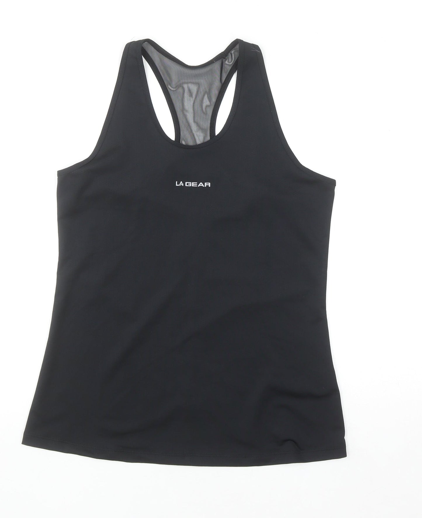 LA Gear Womens Black UK 10 Racerback Athletic Tank Top