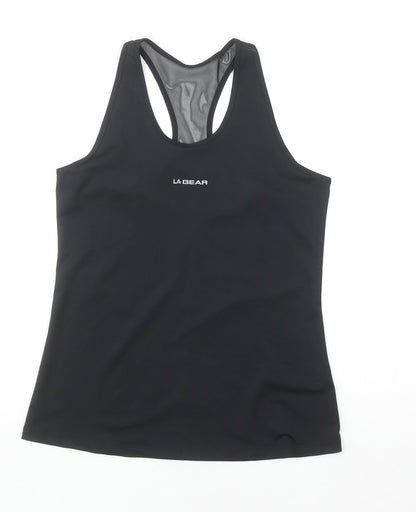 LA Gear Womens Black UK 10 Racerback Athletic Tank Top