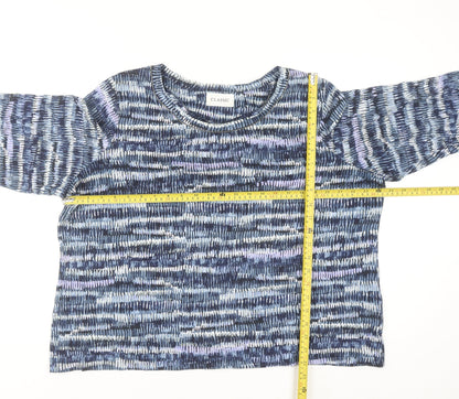 Marks and Spencer Women Blue Multicoloured Classic 3/4 Sleeve Top Size 22