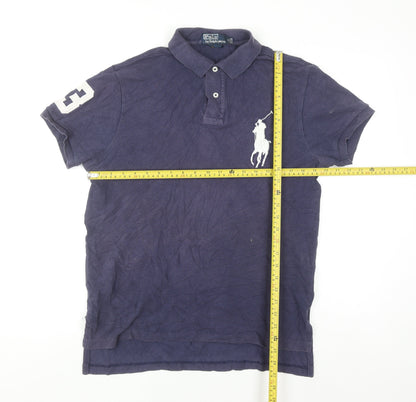 Ralph Lauren Men's Blue Polo Shirt M Regular Fit Cotton