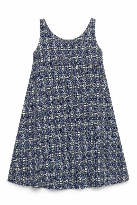 s.Oliver Women's Blue Geometric A-Line Dress Size 10