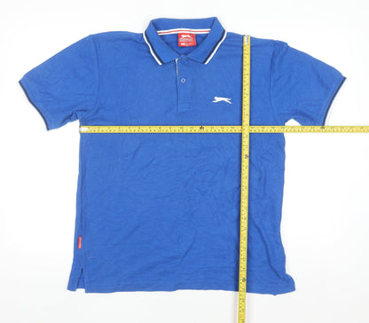 Slazenger Men's Blue Regular Fit Polo Shirt Size M