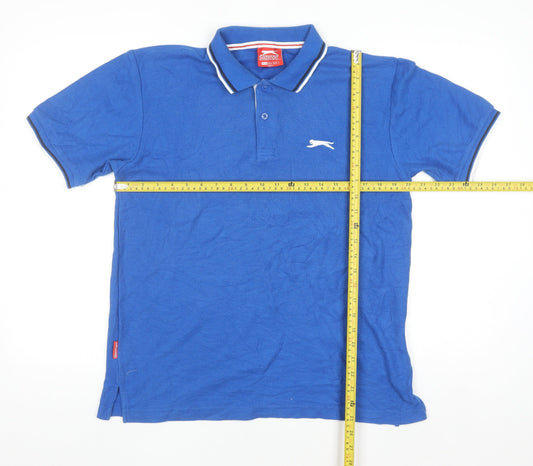 Slazenger Men's Blue Regular Fit Polo Shirt Size M