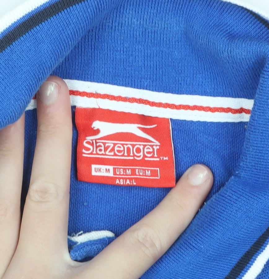 Slazenger Men's Blue Regular Fit Polo Shirt Size M
