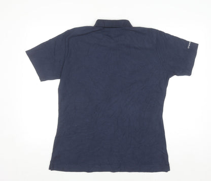 Alexandra Men's Navy Blue Polo Shirt Size L Cotton Blend Workwear