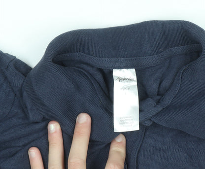 Alexandra Men's Navy Blue Polo Shirt Size L Cotton Blend Workwear