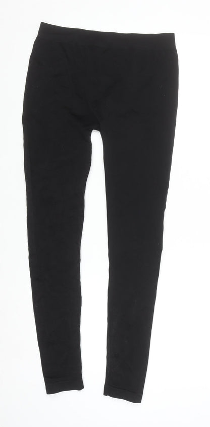 Urban Classics Women Black L Jersey Cotton Stretch Leggings
