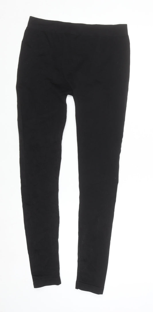 Urban Classics Women Black L Jersey Cotton Stretch Leggings