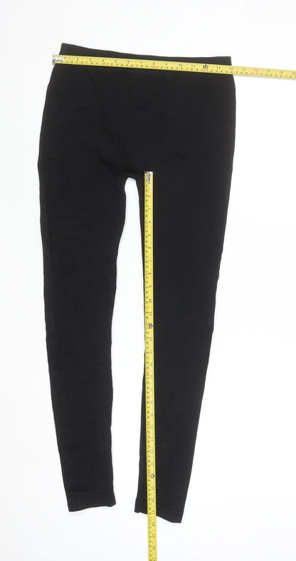 Urban Classics Women Black L Jersey Cotton Stretch Leggings