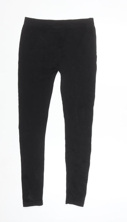 Urban Classics Women Black L Jersey Cotton Stretch Leggings