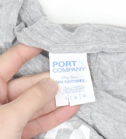 Port & Company Men's Grey 'Italians Do It Better' Graphic T-Shirt L